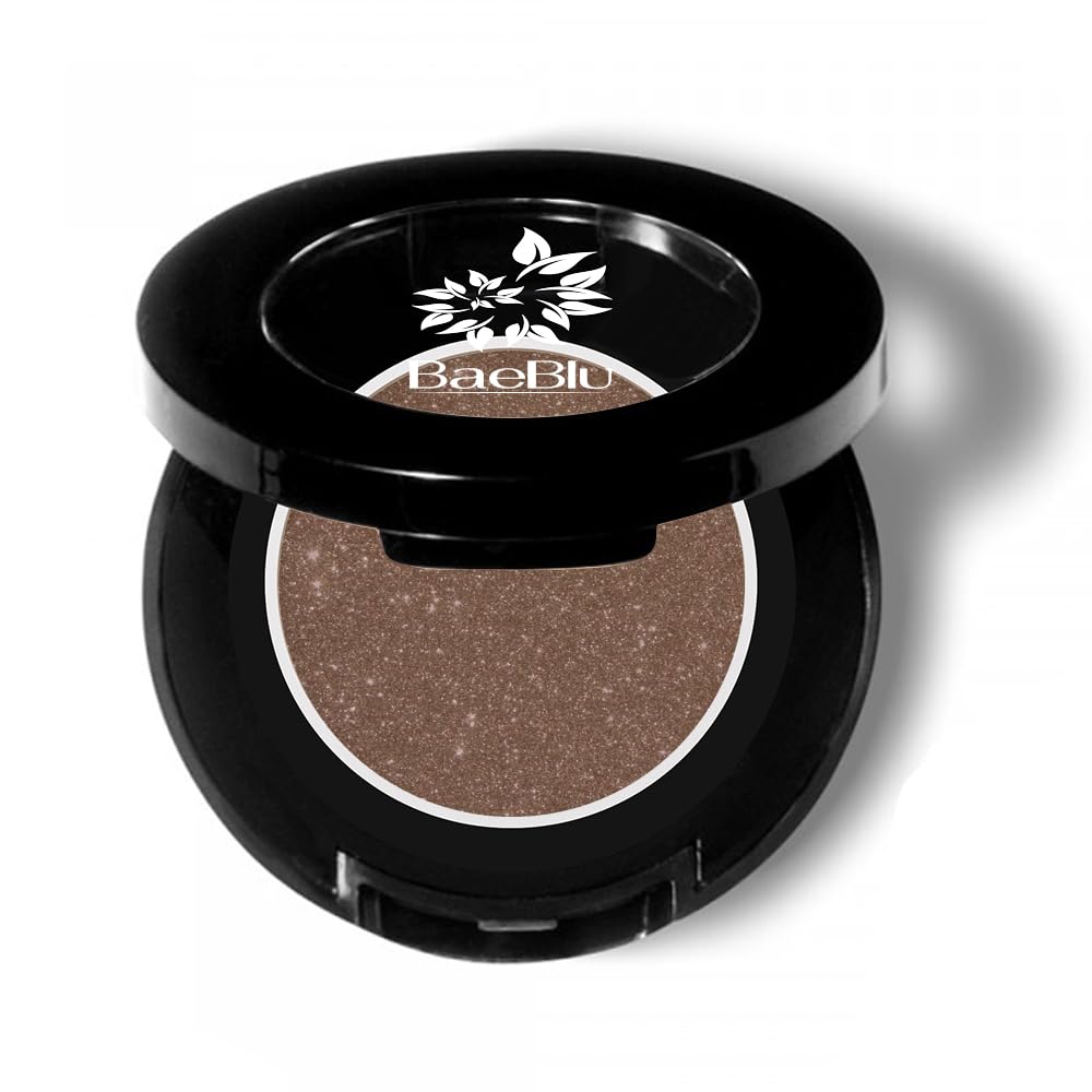 BaeBlu Hypoallergenic Eyeshadow Organic 100% Natural Finely Pressed Velvety Smooth Powder, Made in USA, Coffee Bean