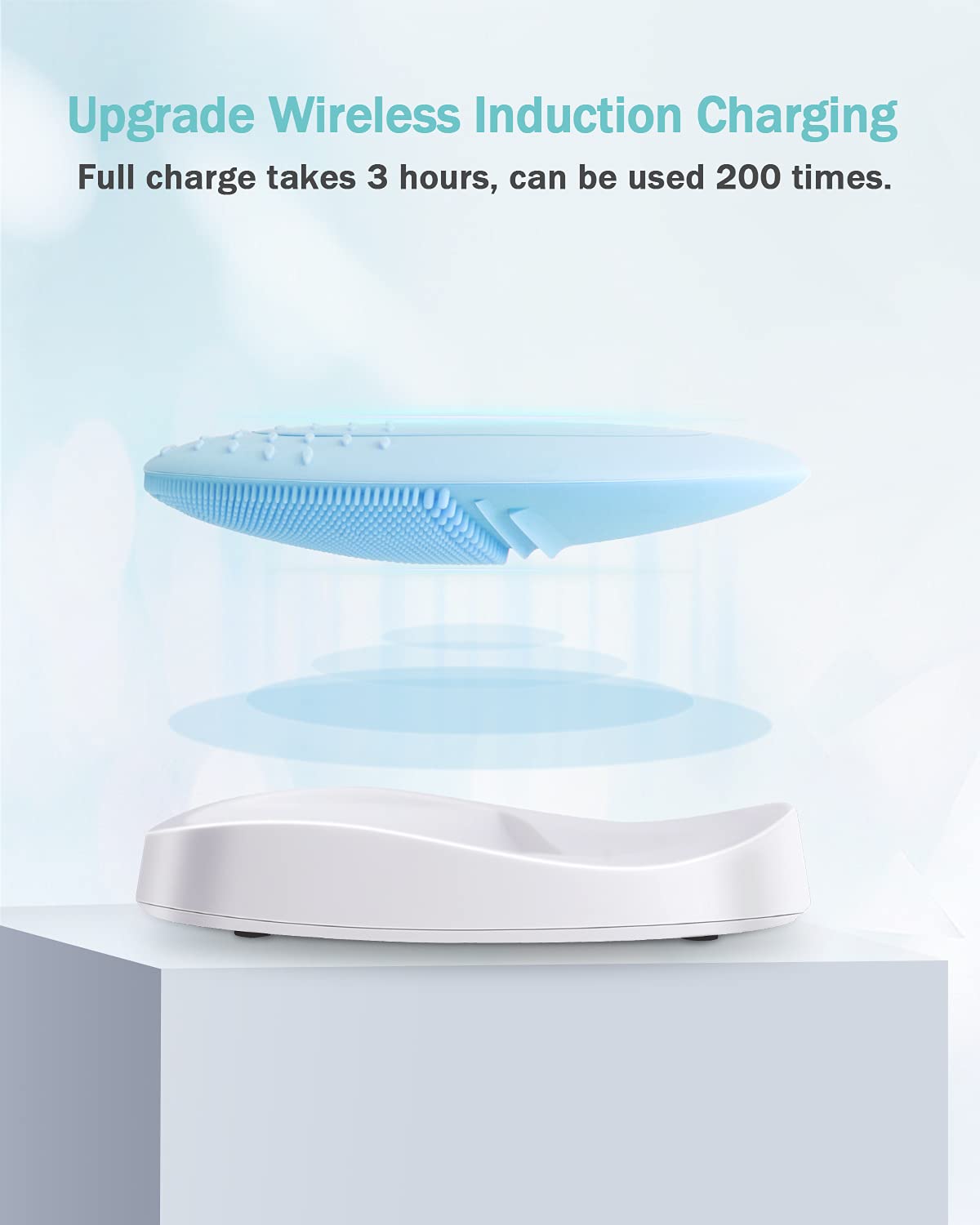 Ezbasics Facial Cleansing Brush, Waterproof Sonic Vibrating Face Brush For Deep Cleansing, Gentle Exfoliating And Massaging, Ind