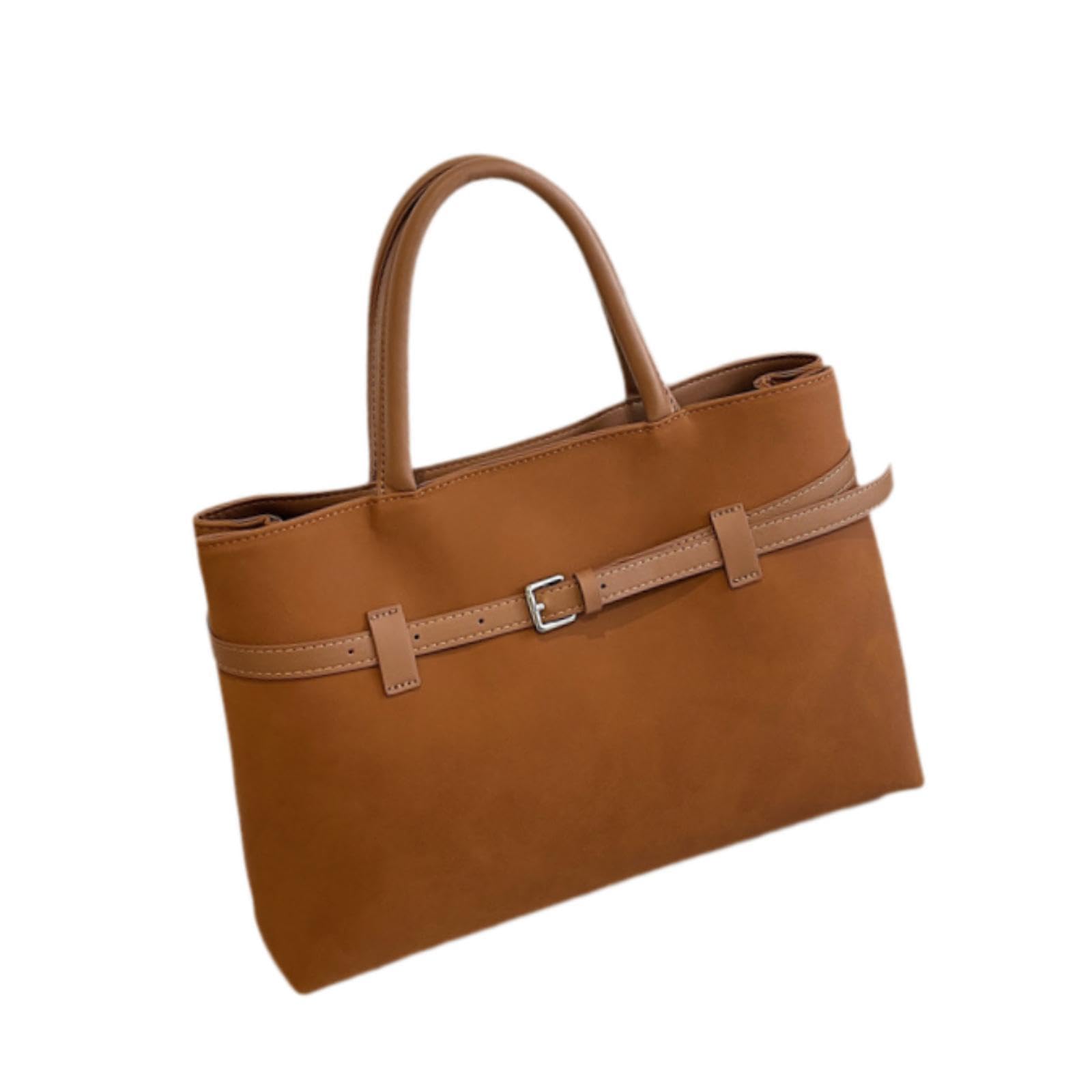 Enakshi Women Tote Bag Trendy Decoration Hobo Handbag For Office Commuting Traveling Brown|Clothing, Shoes & Accessories | Women