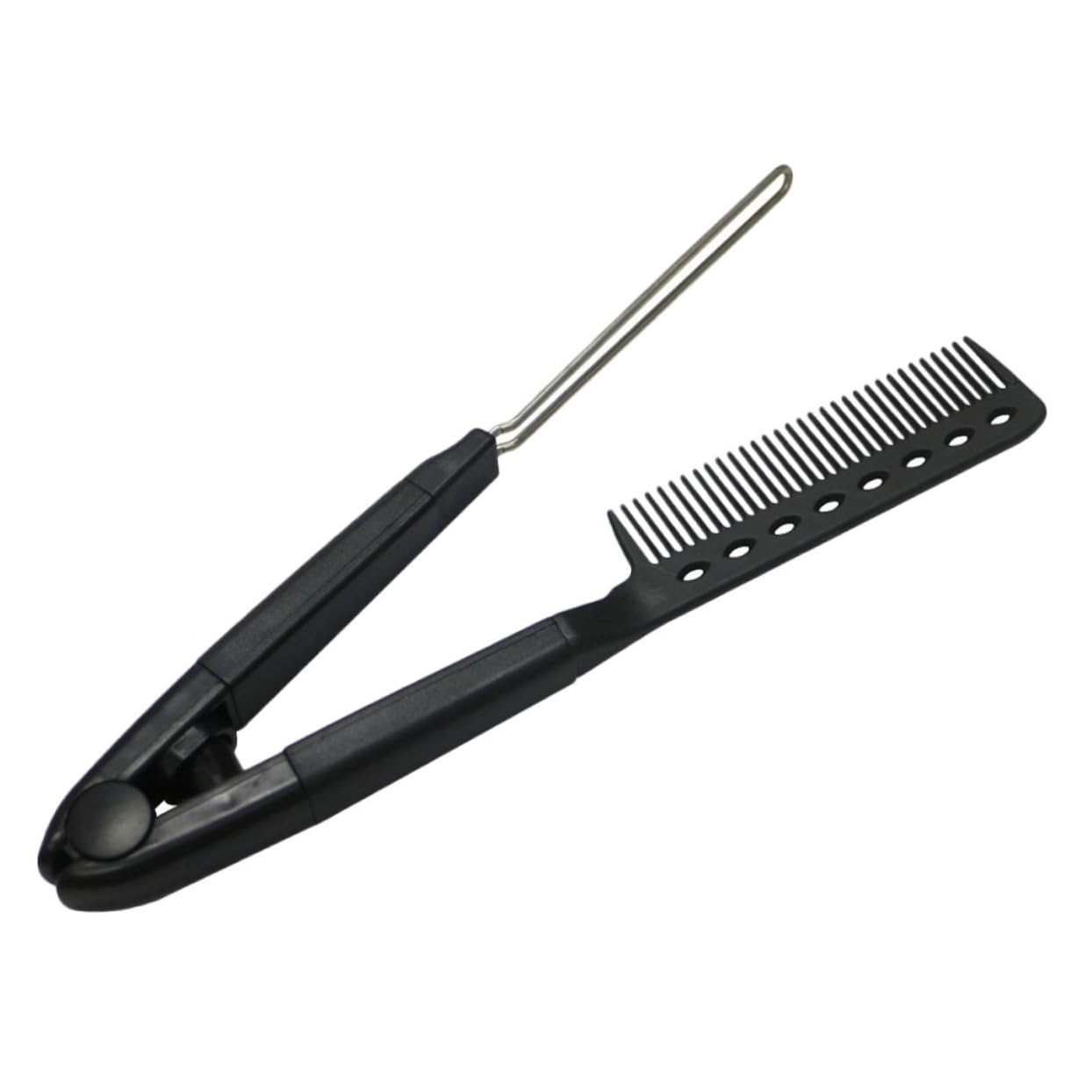 SAFIGLE V Shaped Hair Straightening Comb Compact 9.21X3.54X0.78 Inch Hairstyling Tool for Easy Hair Straightening and Split Ends