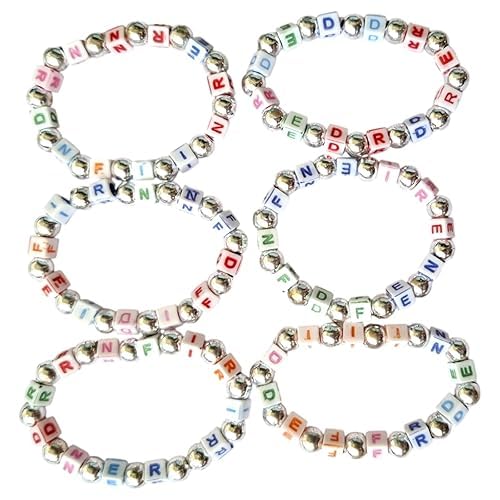 Avanti Creations Alphabatic Friendship Bracelet For Women Men Girls And Kids |Friendship Day Bands Pack Of (10)