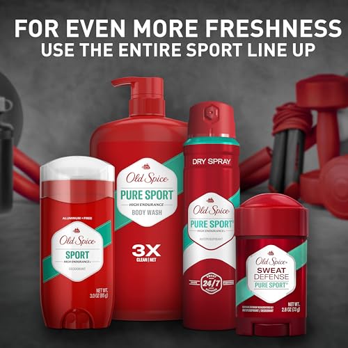 Old Spice High Endurance Anti-Perspirant Deodorant for Men, 48 Hour Protection, Pure Sport Scent, 0.5 Oz (Pack of 24)