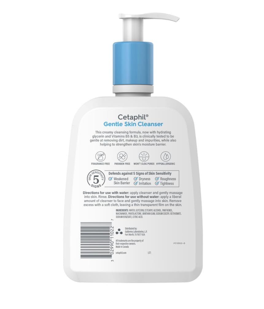 Cetaphil Gentle Skin Cleanser 20 Fl Oz | Hydrating Face Wash & Body Wash | Ideal For Sensitive, Dry Skin | Non-Irritating | Wont