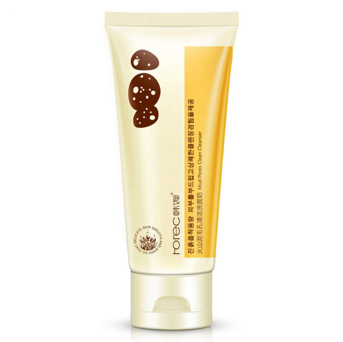 ROREC Volcanic Mud Pore Cleanser Foam Natural Moisture 100ml