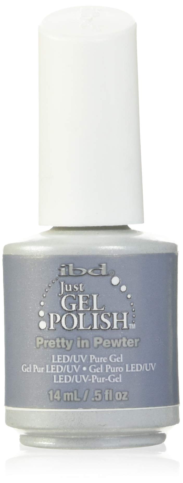 IBD Just Gel Nail Polish, Pretty In Pewter, 0.5 Fluid Ounce