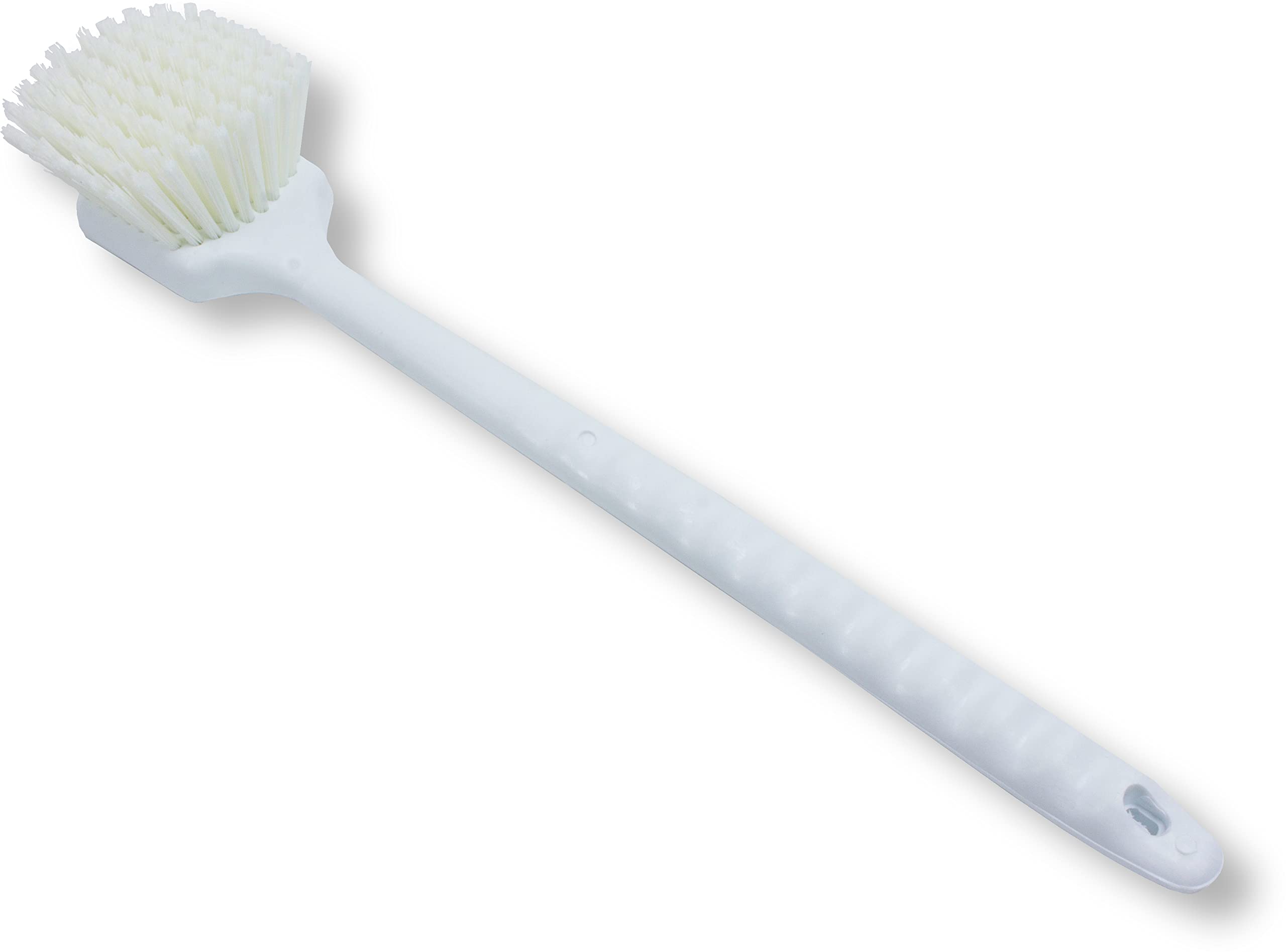 SPARTA 40501EC25 Plastic Large Scrub Brush, Kitchen Brush, Utility Brush With Long Handle For Cleaning, 20 Inches, Tan, (Pack of