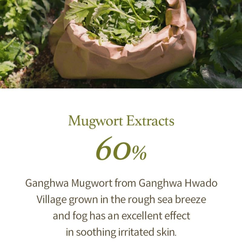 I'M From Mugwort Gel Cleanser 150Ml, Mugwort 60%, Calming, Soothing, Mild Low Ph Korean Face Wash For Sensitive Skin, Irritated