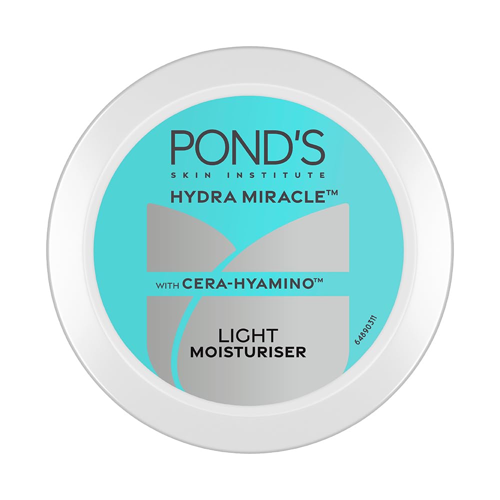 PondS Light Cream Moisturiser With Cera-Hyamino For 5X Dryness Repair For Soft, Smooth Skin, 50Ml