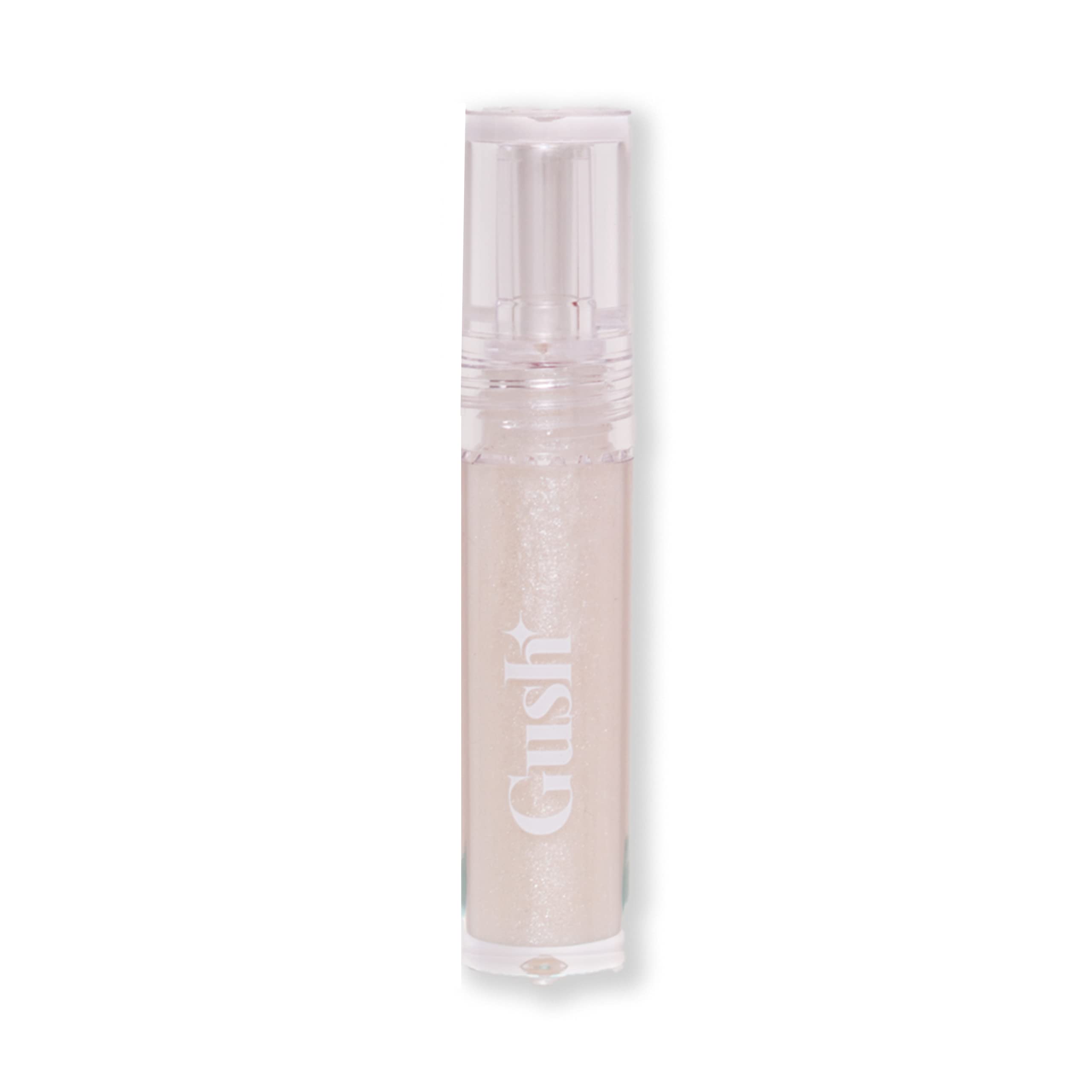 Gush Beauty Lip Gloss Clear Glass, Shea Butter Hydrating Vegan | 2.8Ml