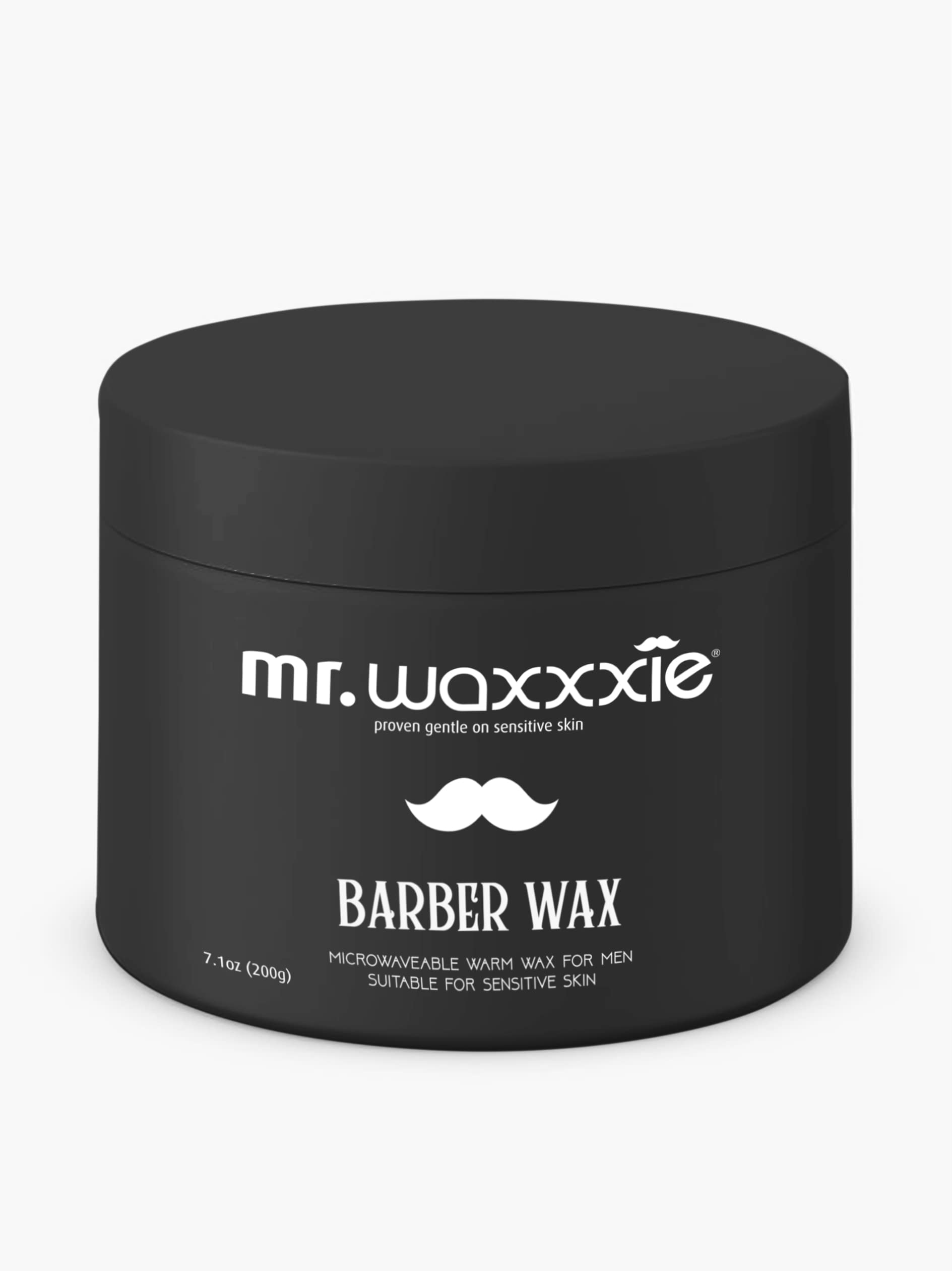 Waxxxie Mr Microwaveable Barber Wax 6.7 fl oz - Men's Hair Removal Beard Wax to Tidy up Edges and Remove Stray Hairs