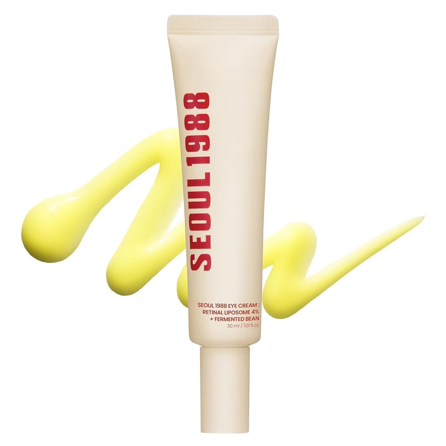 Sseeooulll 1988 Eye Cream : Retinal Liposome 4% + Fermented Bean, Wrinkle Care, AntiAging, Skin Elasticity, Pigmentation, Brigh