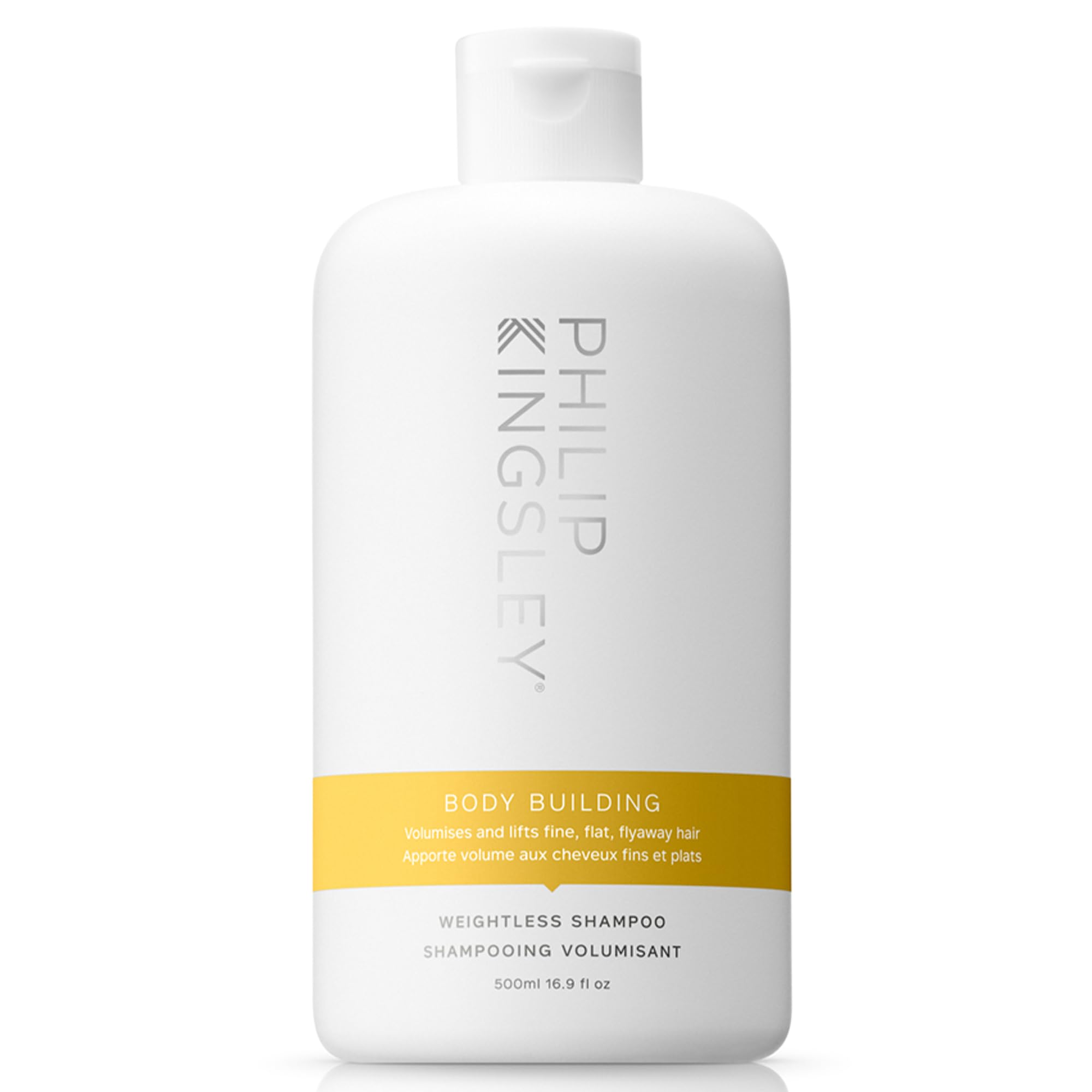 PHILIP KINGSLEY Body Building Weightless Shampoo, 16.9oz, Volumizing for Fine Hair, Hydrates & Adds Shine, Model PHI189N