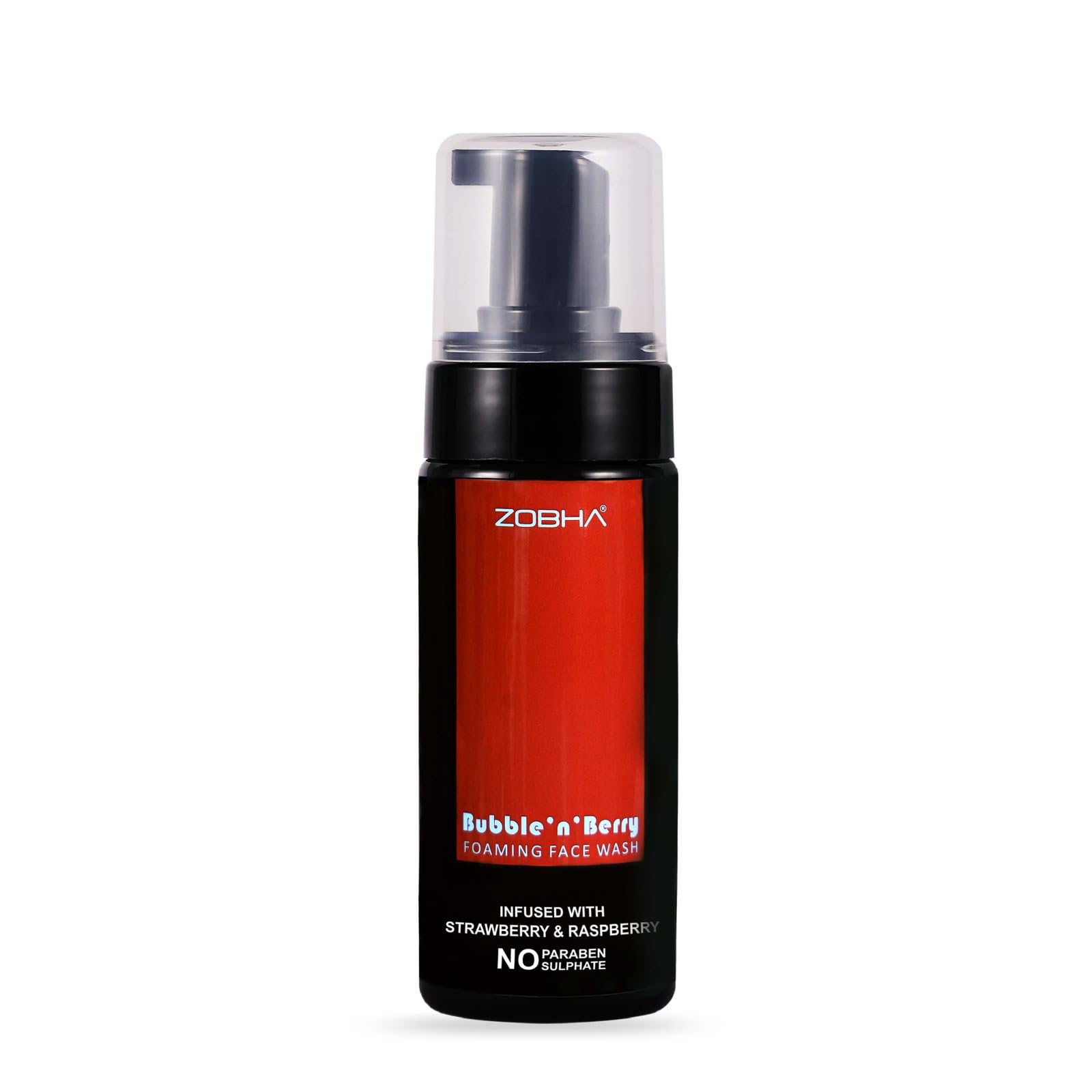 Zobha BubbleNBerry Face Wash  150Ml With Raspberry, Goji Berry & Blueberry Extracts