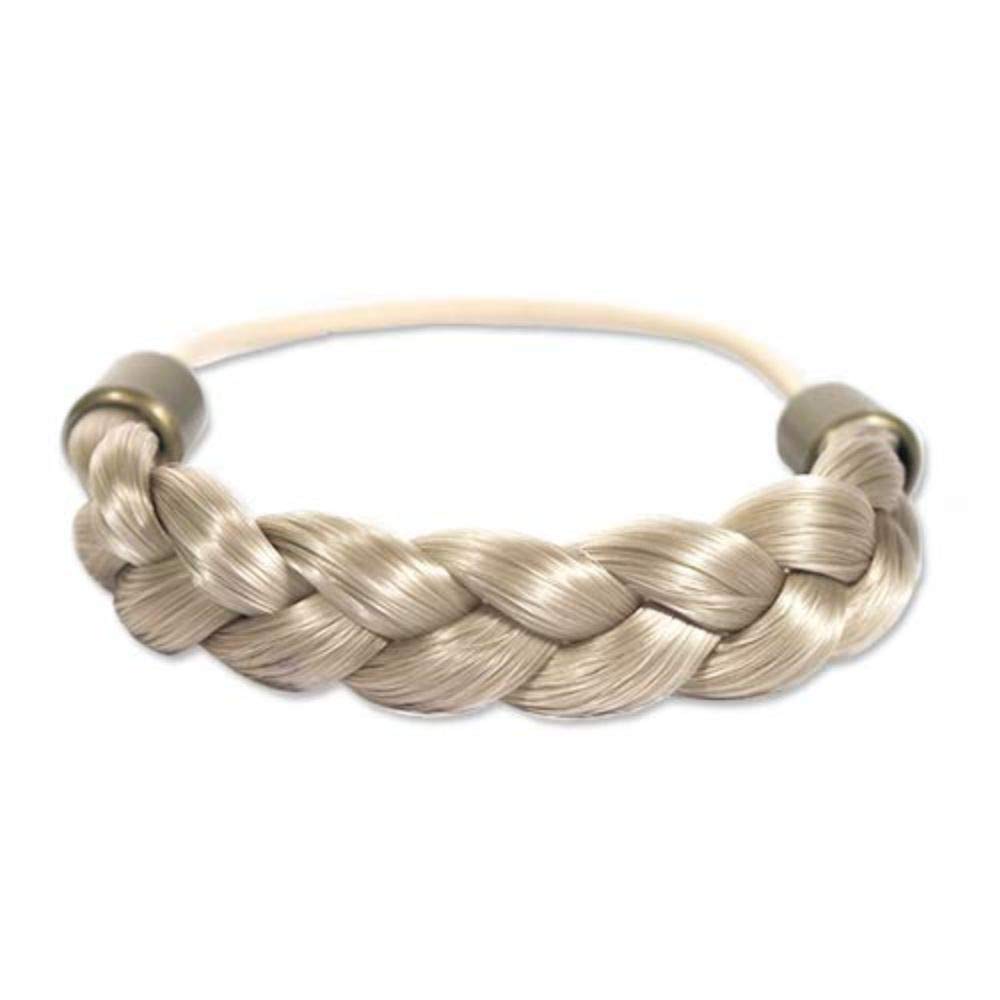 Mia Braided Tonytail Braided Ponytail Holder Made of Synthetic Wig Hair w/Elastic Rubber Band for Women, Girls, Dancers, Student