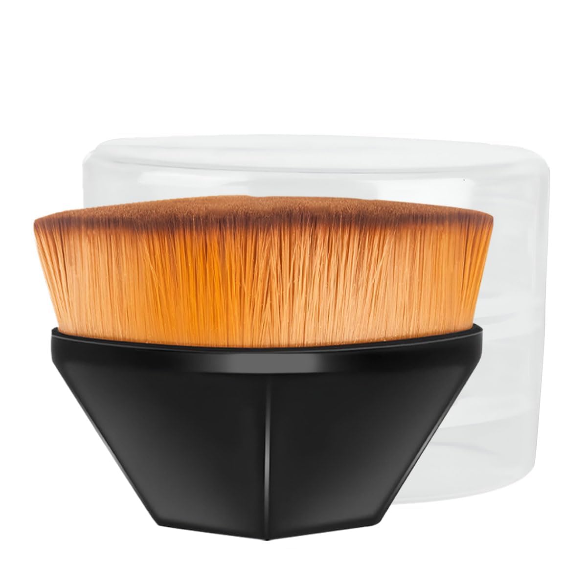 Matra Foundation Brush With Travel Case  Magic Diamond Face Makeup Brush With Soft Dense Bristles & Petal Shape  Flat Top Kabu