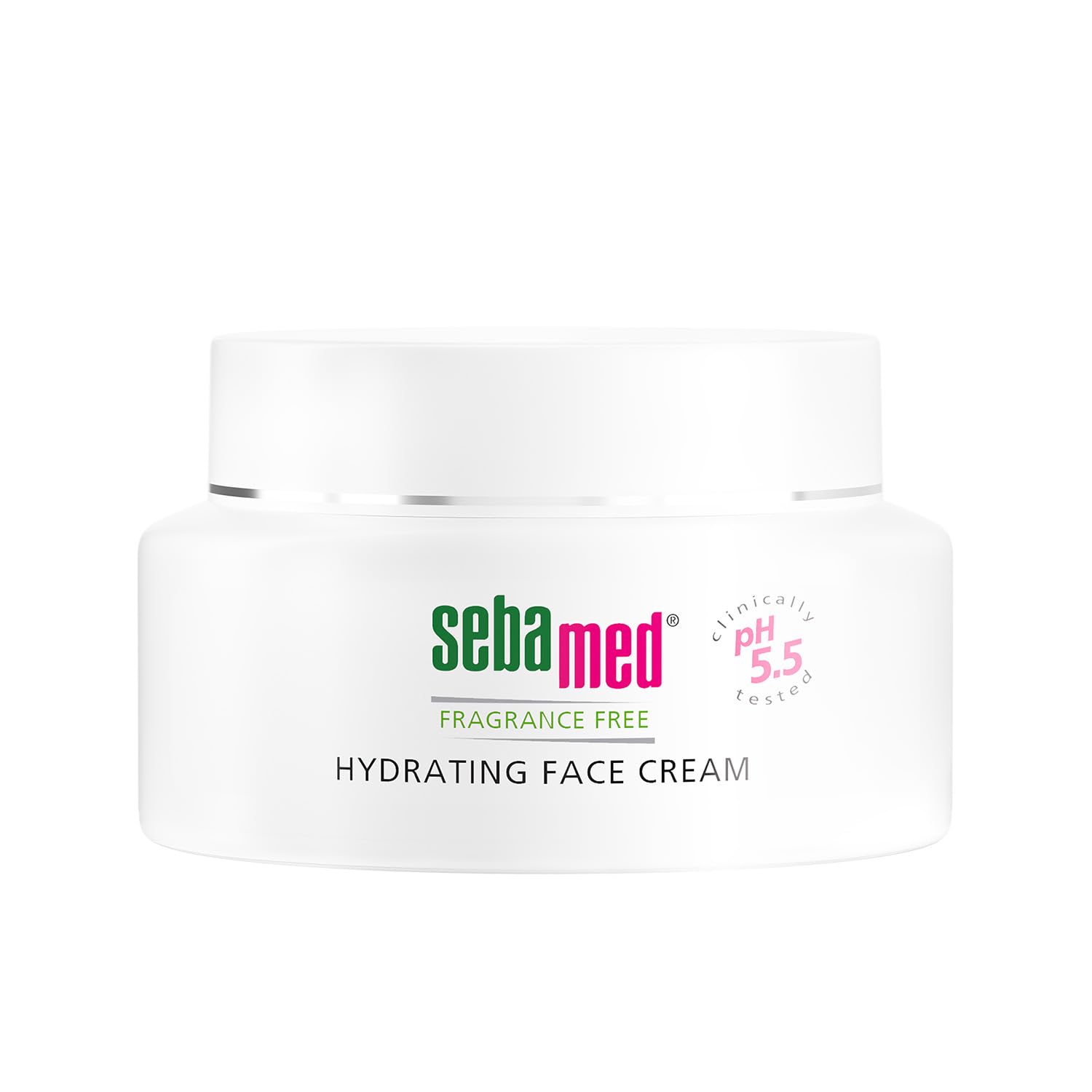 SEBAMED Fragrance-Free Hydrating Face Cream Moisturizer pH 5.5 Dermatologist Recommended 1.7 Fluid Ounces (50 Milliliters),white