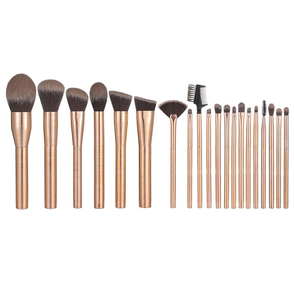 TEOYETTSF Spot Rose Gold Brushed 20 Makeup Brush Set Eyeshadow Blush Highlighter Brush Beginner Beauty Tools