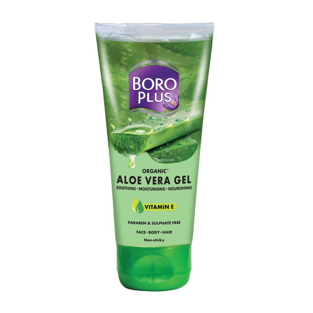 Boroplus Aloe Vera Gel | Organic | With Niacinamide & Vitamin E | Anti-Ageing | Soothes | Moisturises | Nourishes | Paraben & Su