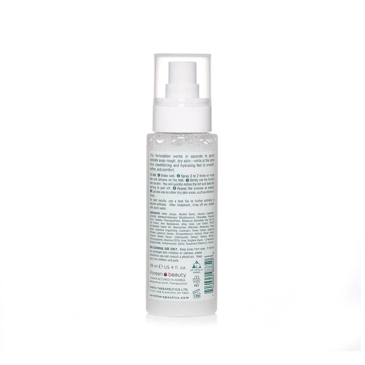 Earth Therapeutics Tea Tree Foot Peeling Spray (4 Fl Oz)