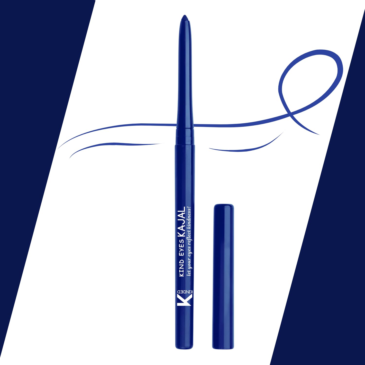Kinded Kind Eyes Kajal 3 In 1 Kohl Kajal Eye Liner Smokey Eye Shadow Waterproof Smudge Proof 18 Hours Long Stay Colour One Strok