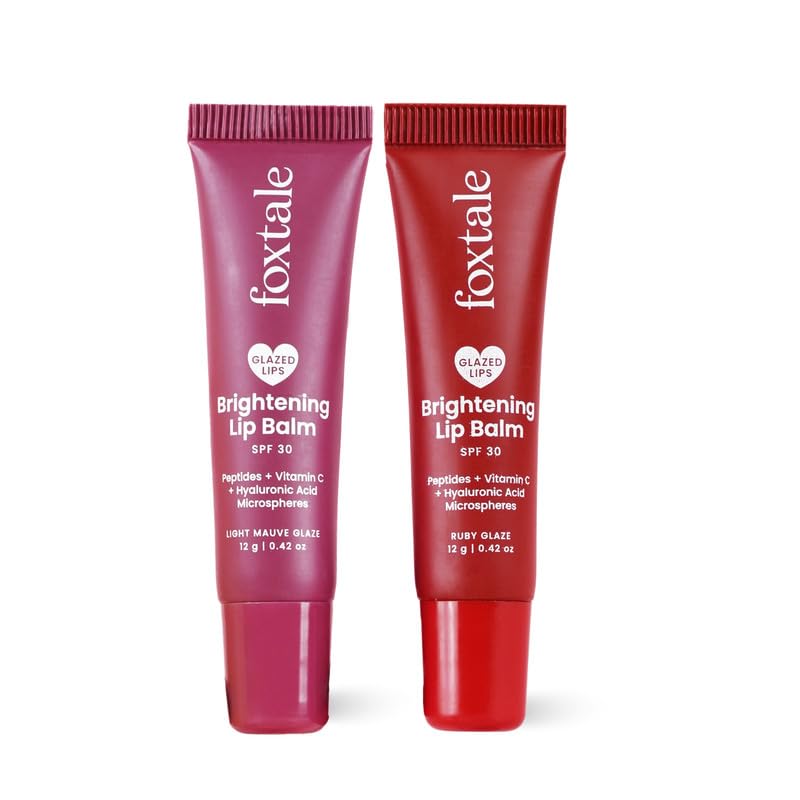 Foxtale Spf 30 Brightening Lip Balm For Dark Lips With Peptides & Vitamin C | Brightens Pigmented Lip | Hydrates Lips | Spf Lip 