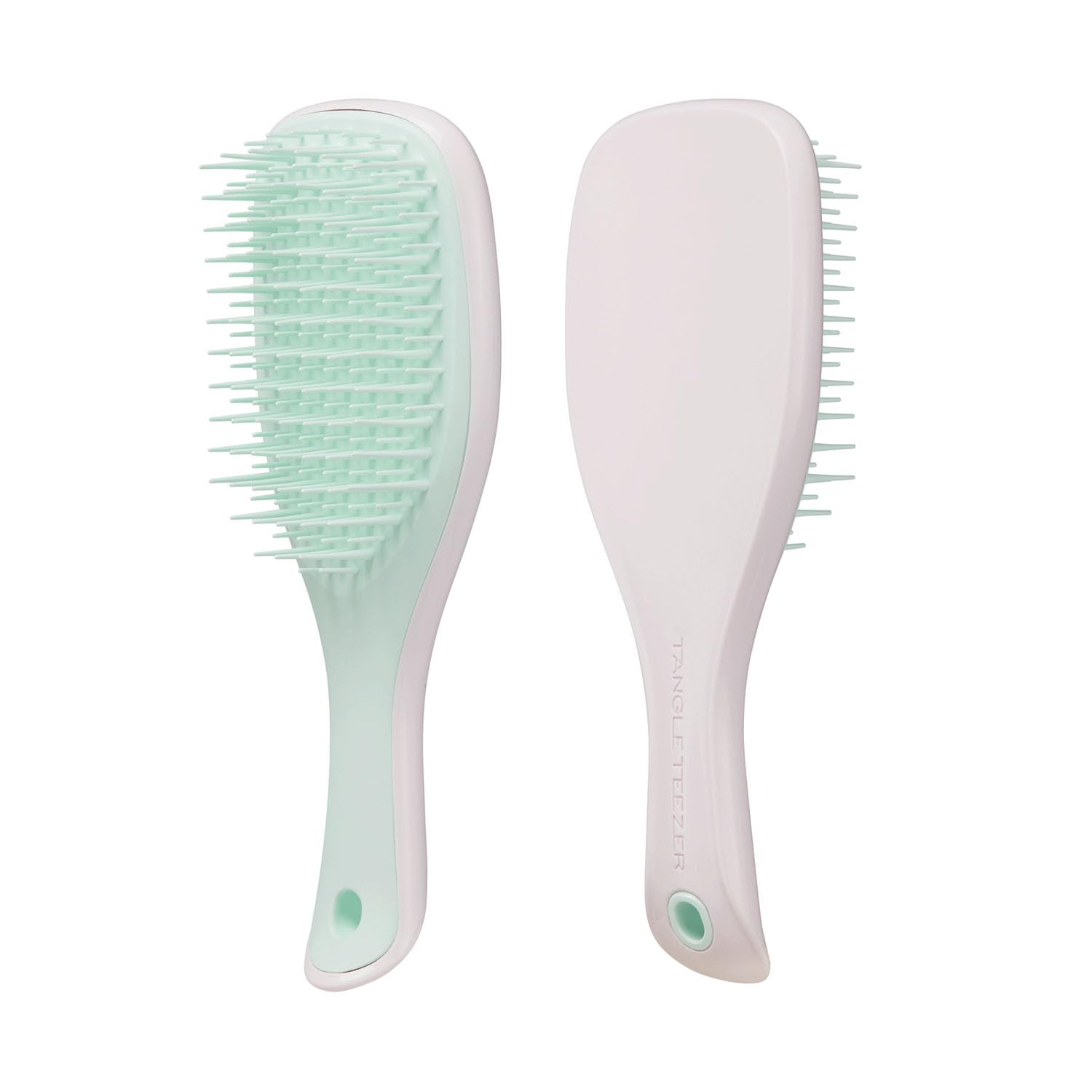 Tangle Teezer The Mini Ultimate Detangling Brush, Dry And Wet Hair Brush Detangler For Traveling And Small Hands, Marshmallow Du