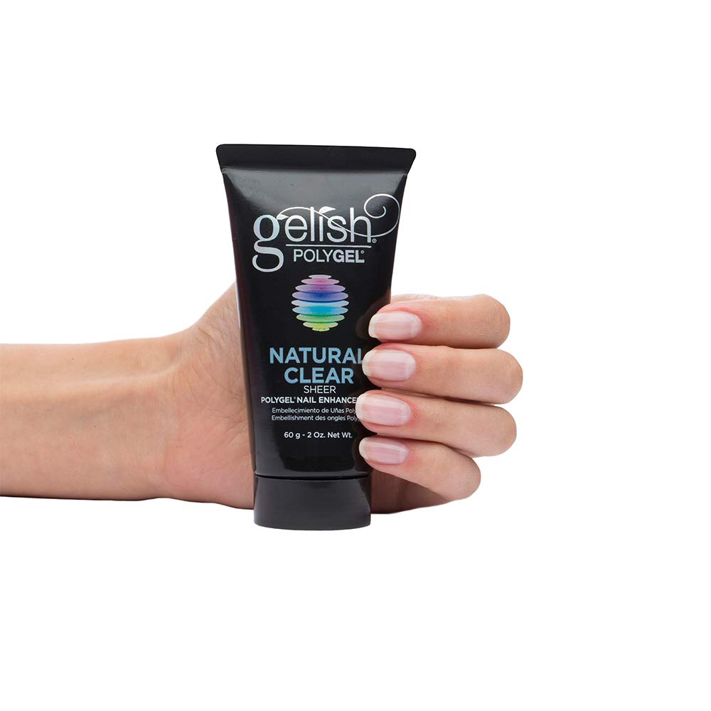 Gelish PolyGel Brand Nail Enhancement, Acrylic Nails, Nail Tips For Acrylic Nails, Acrylic Nail Tips, Natural Clear, 2 oz