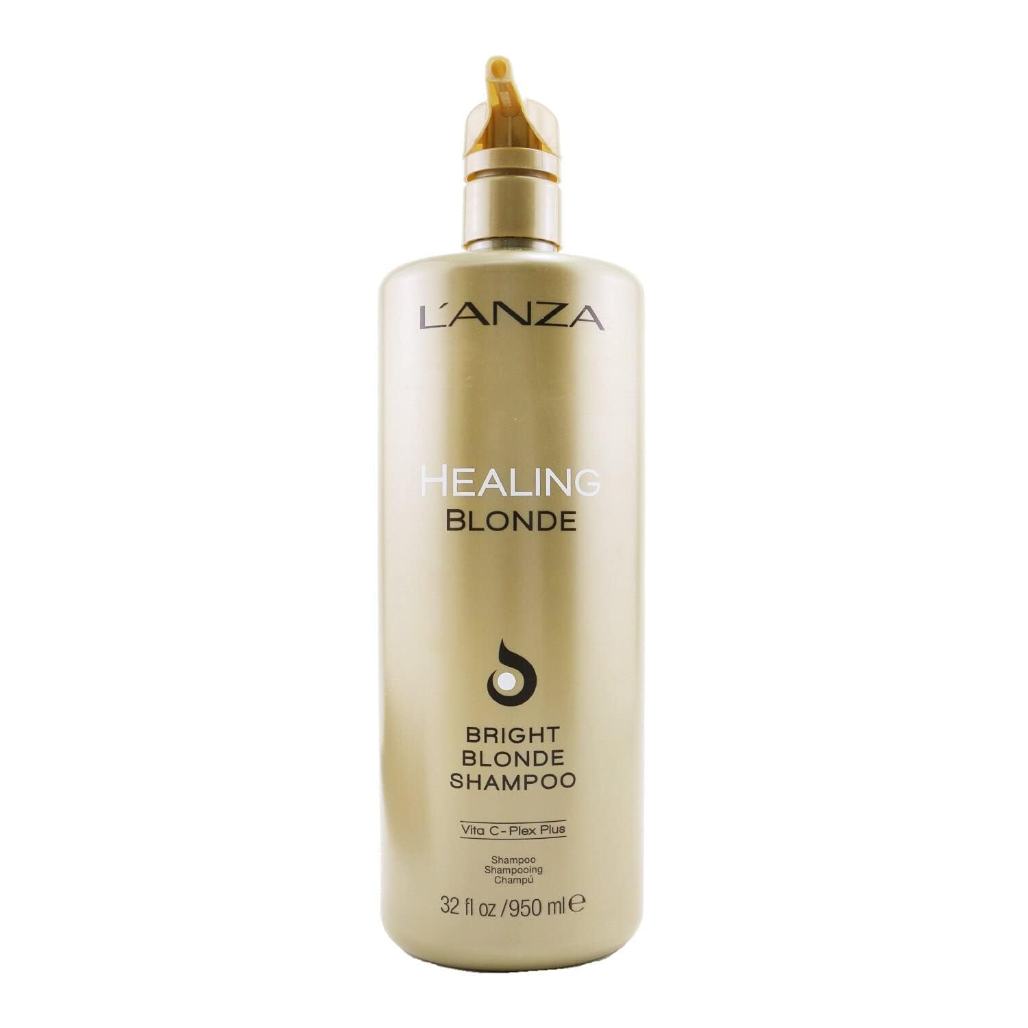 LANZA Healing Blonde Bright Shampoo,Formulated for Natural &Decolourized Blonde Hair,Boosts Shine & Brightness while Healing wi