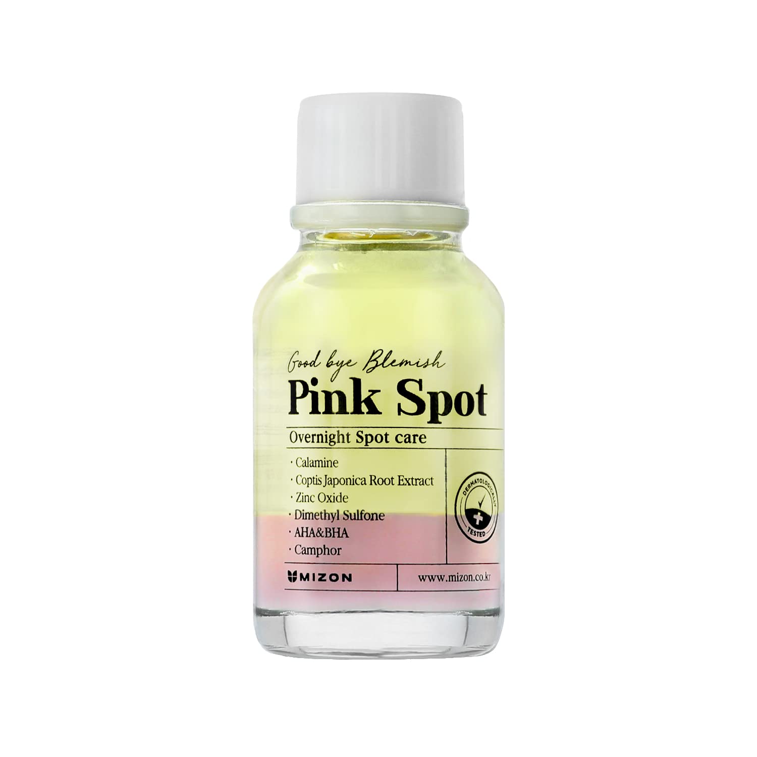 Mizon Pink Spot ,Overnight Spot Care, Night Pimple Care, Product With Calamine, Aha, Bha, Acne Treatment, Breakout Treatment, Sp