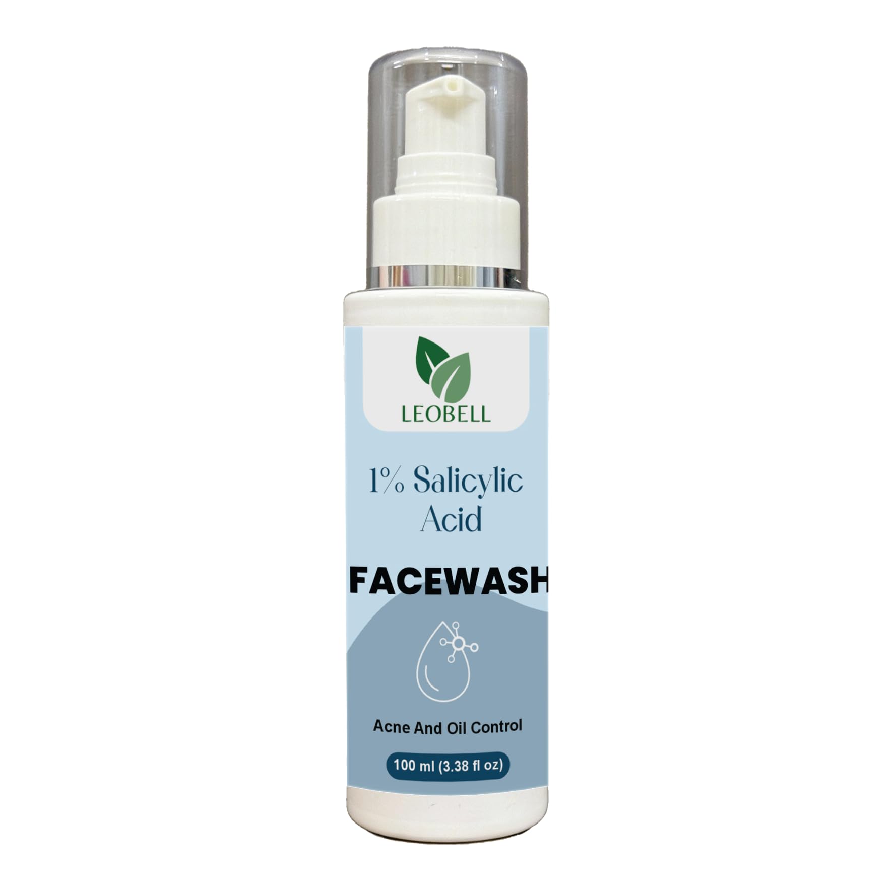 Leobell 1% Salicylic Acid Face Wash For Acne & Oil Control, Deep Cleansing Facewash For Pimples, Blackheads & Pores, Gentle Dail