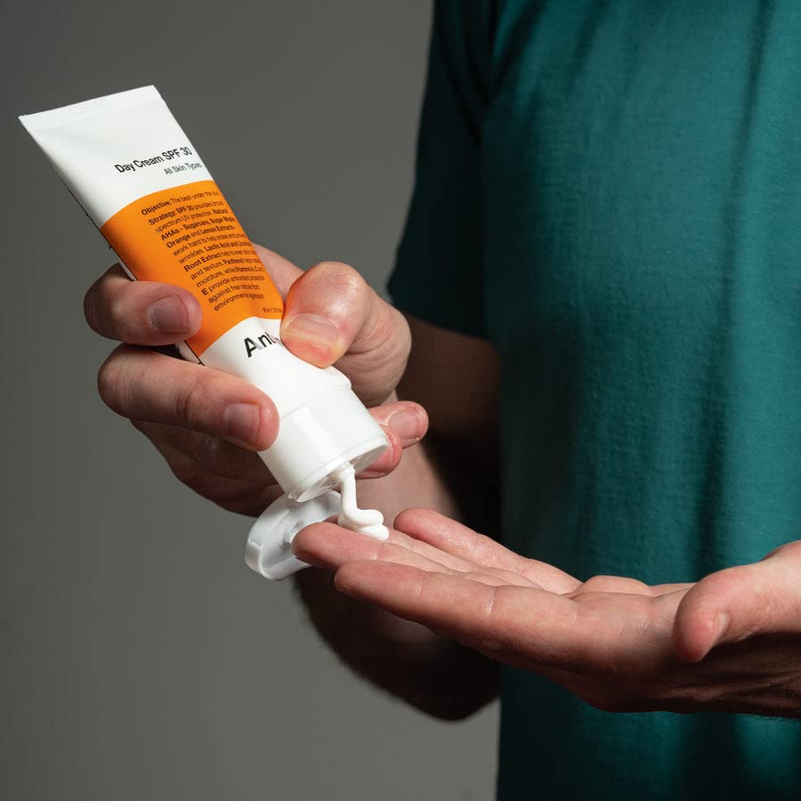 Anthony Day Cream Spf 30, 3 Fl Oz, Contains Squalane, Glycerin, Soy And Vitamin E, Hydrates, Nourishes, And Sunscreen Provides B