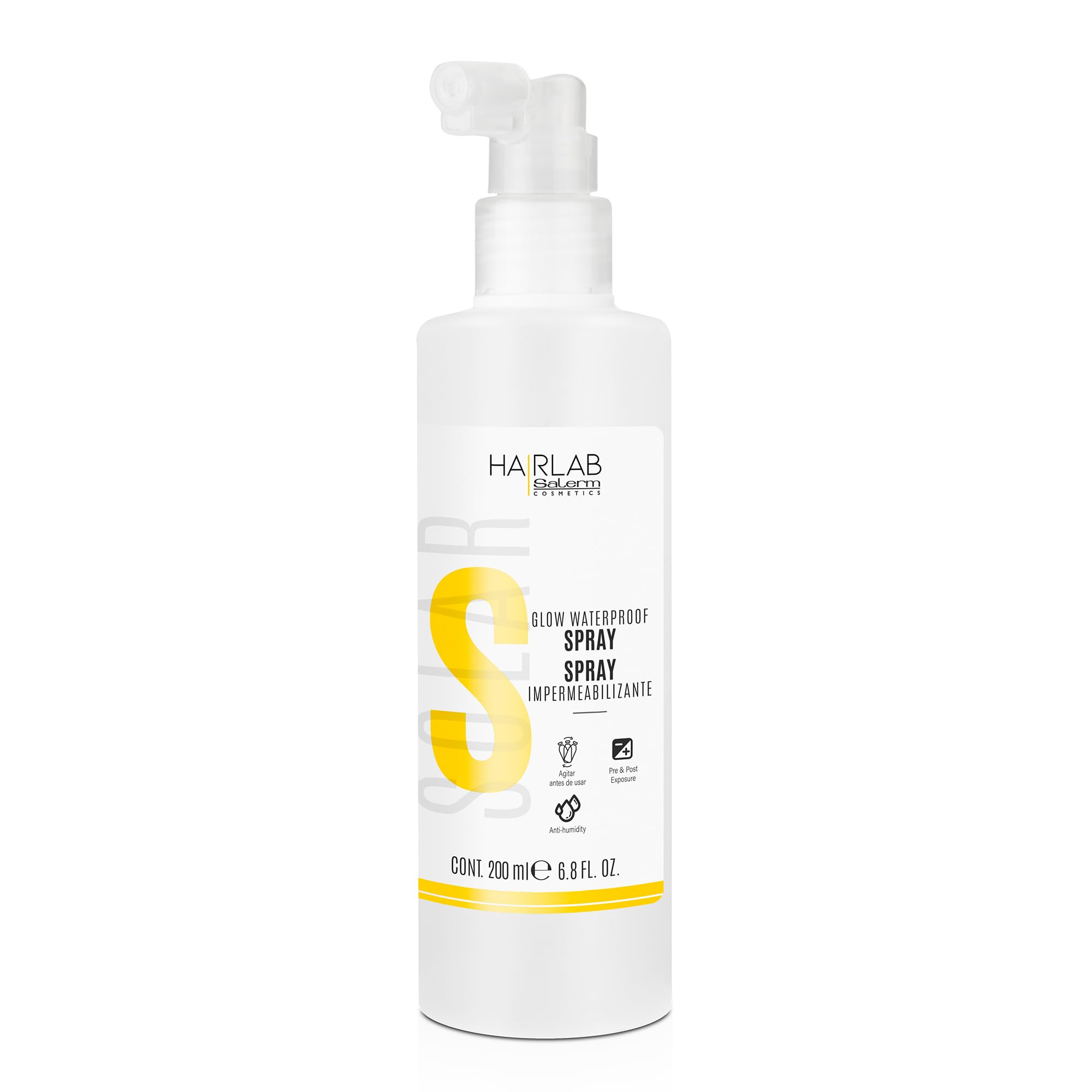 SALERM - Waterproof and Repairing Hair Spray - Hair Lab Solar - 200 ml - Thermal Hair Protector - for Dry or Sun-Damaged Hair -