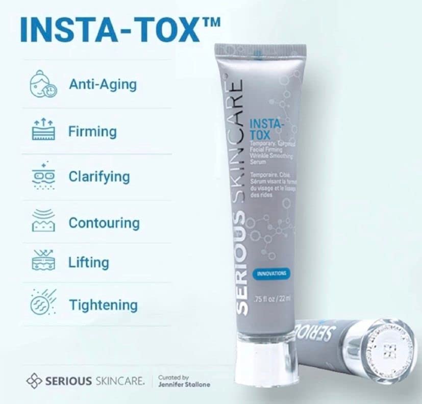 Serious Skincare Insta-Tox Instant Wrinkle Smoothing Serum - Improves Appearance Of Fine Lines & Wrinkles -Temporarily Tightens