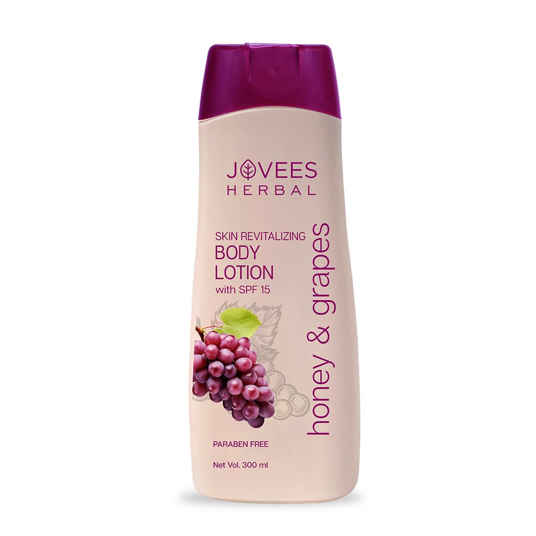 Jovees Herbal Honey & Grape Hand & Body Lotion For Deep Nourishment, Hydrated & Moisturized Skin Enriched With Honey And Grape |