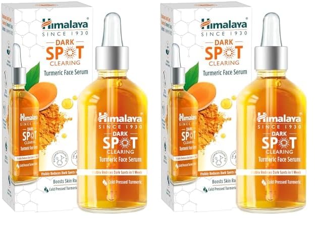 Himalaya Wellness Company Himalaya Dark Spot Clearing Turmeric Face Serum Organically Sourced Turmeric Reduce Dark Spots In 7 Da