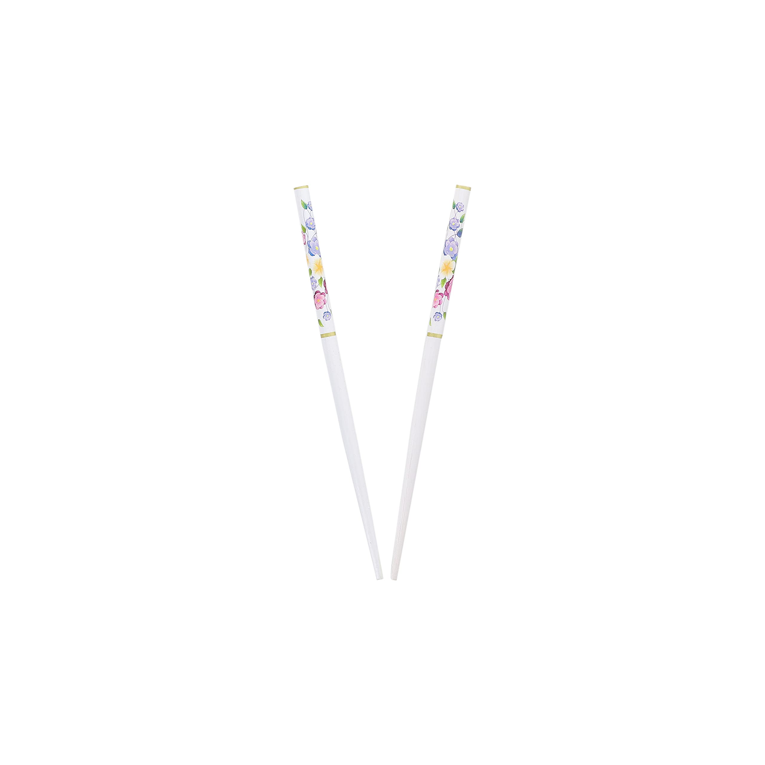 Floral Hair Sticks Chopsticks - Pack of 2-White