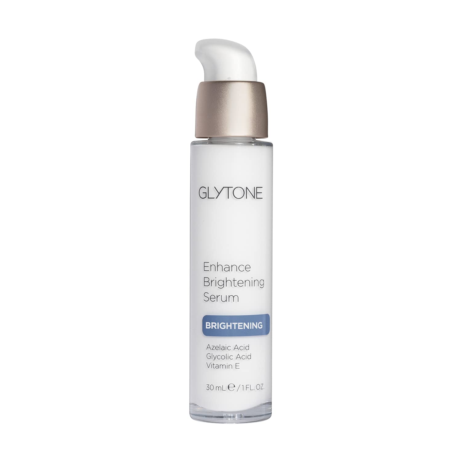 Glytone Enhance Brightening Serum - Hyaluronic Acid, 1.7 Free Acid Value Glycolic Acid, 8% Azelaic Acid - Visbily Reduce Discolo
