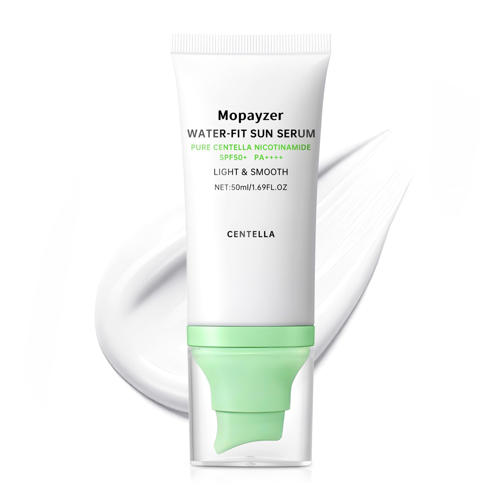 Centella Sunscreen SPF 50, Sunscreen for Face, Water Resistant Strong UV Protection No White Cast, Centella Madagascar Face Sunt