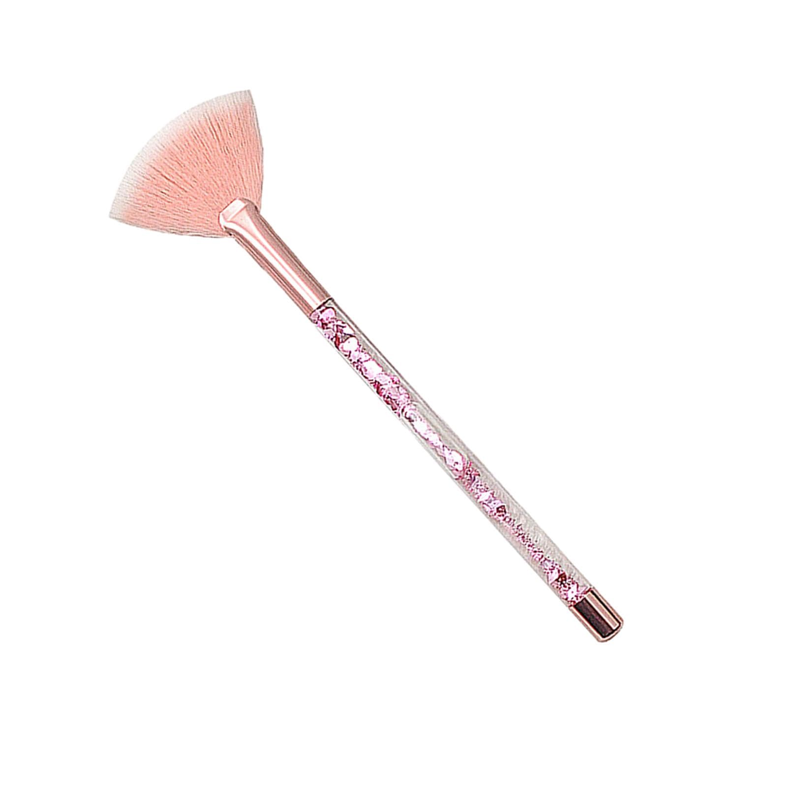Enakshi Fan Makeup Brush Durable Makeup Loose Powder Brush For Women Girlfriend Lady Pink|Health & Beauty | Makeup | Makeup Tool