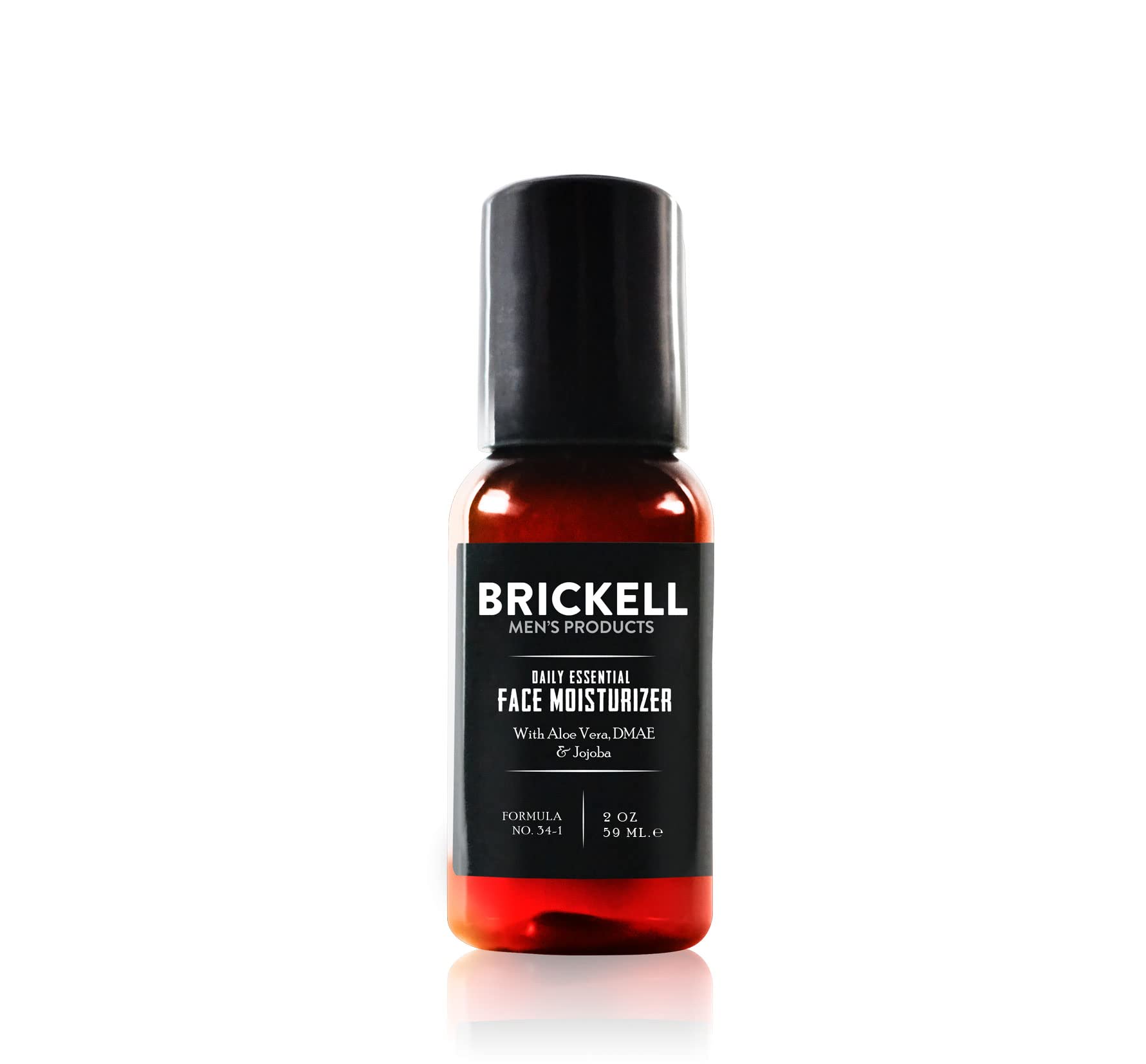 Brickell Men's Daily Essential Face Moisturizer for Men, Natural and Organic Fast-Absorbing Face Lotion with Hyaluronic Acid, Gr