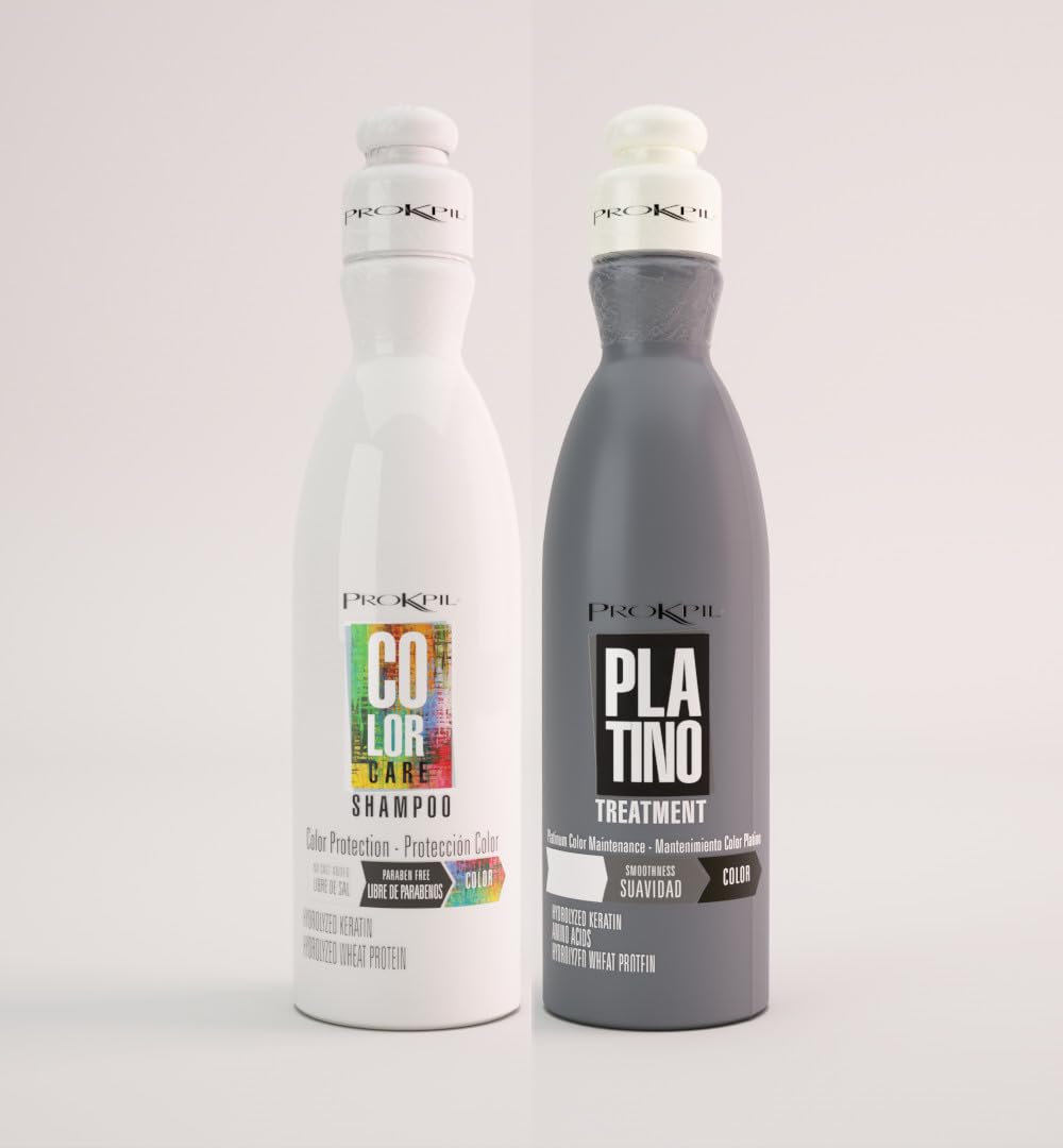 Platino and Color Care Shampoo Kit/Set Prokpil Treatment Mask Hair Maintenance 2x (10.1oz300ml)