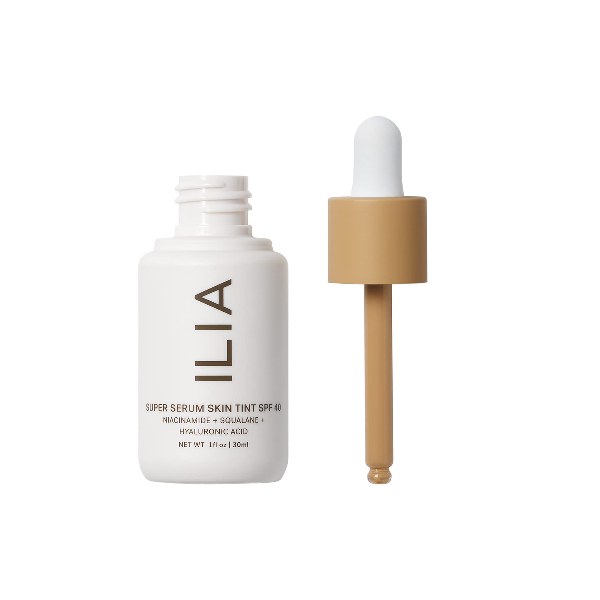 ILIA - Super Serum Skin Tint SPF 40 | Non-Comedogenic, Vegan, LIghtweight to Help Against Blue Light, Pollution while Hydrating,