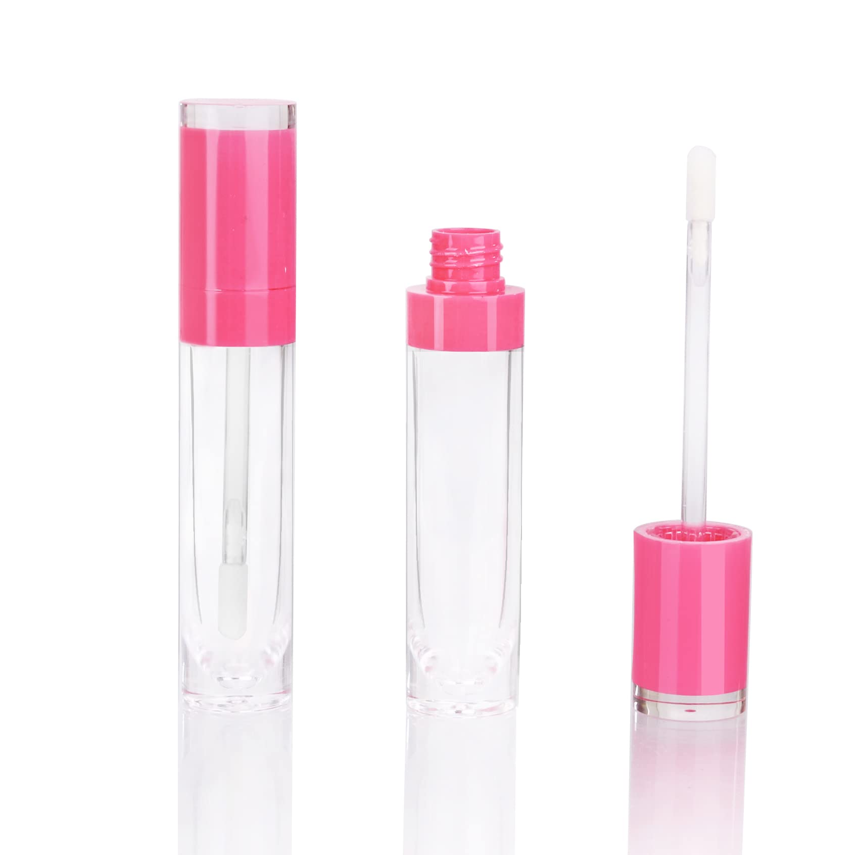 COSIDEA 26 pcs Empty 8ml Lip Gloss Tubes with clear Wand