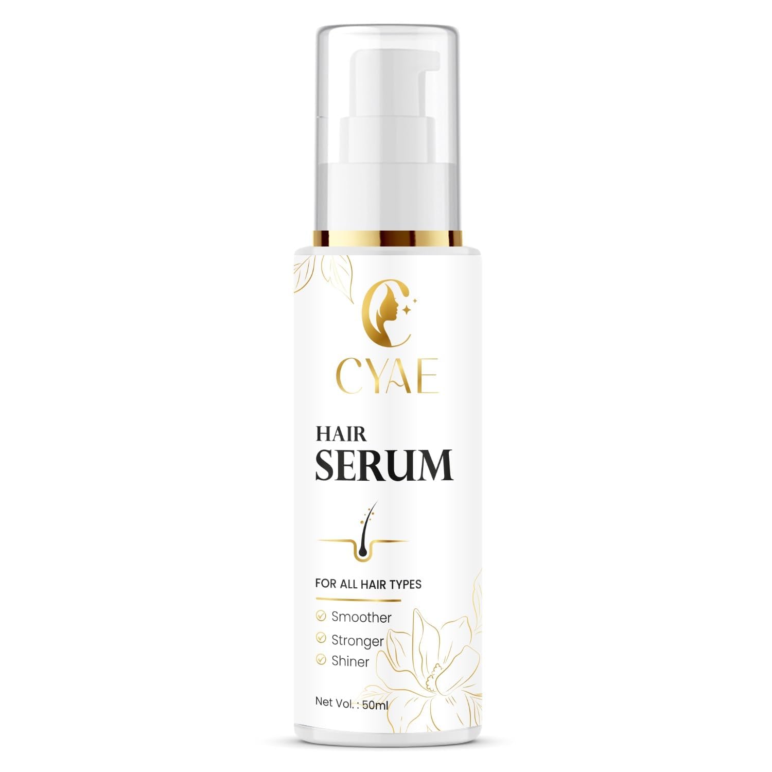 Cyae Hair Serum For Dry Frizzy Hair, Infused With Keratin Protein, Strengthens & Protects, All Hair Types  Smooth & Silky Feel 