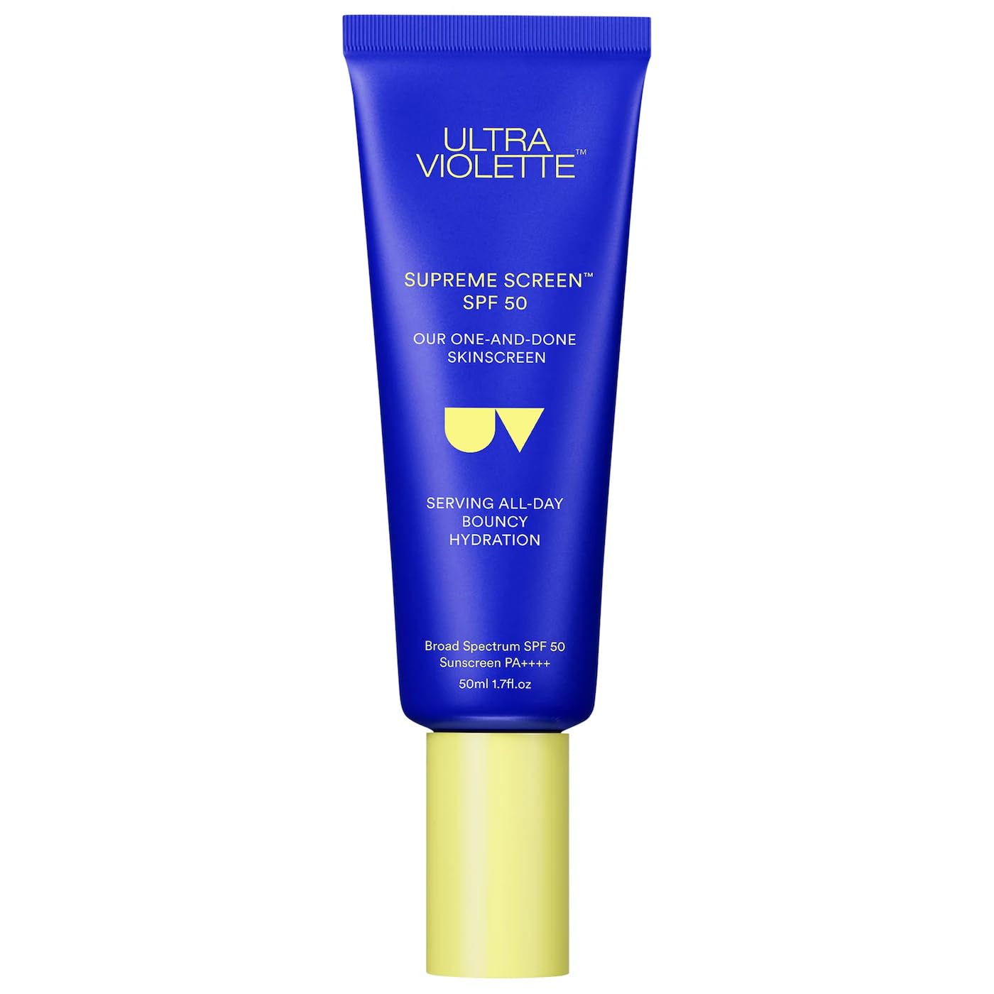 Ultra Violette Supreme Screen SPF 50 Skinscreen Facial Sunscreen Moisturizer and Primer, 1.76 oz