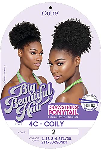 Outre Big Beautiful Hair - Drawstring Ponytail - 4C - Coily (2)