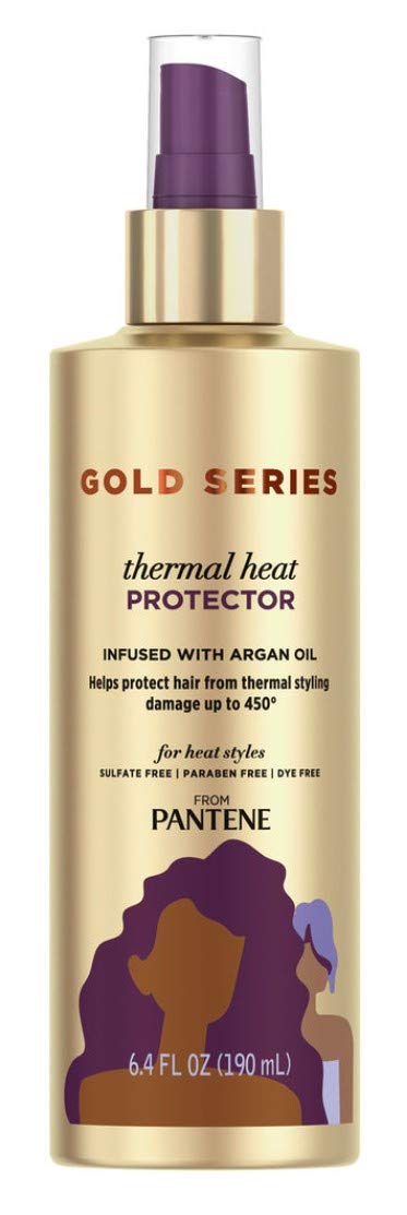 Pantene Gold Series Thermal Heat Protector 6.4 Ounce Pump (190ml) (6 Pack)