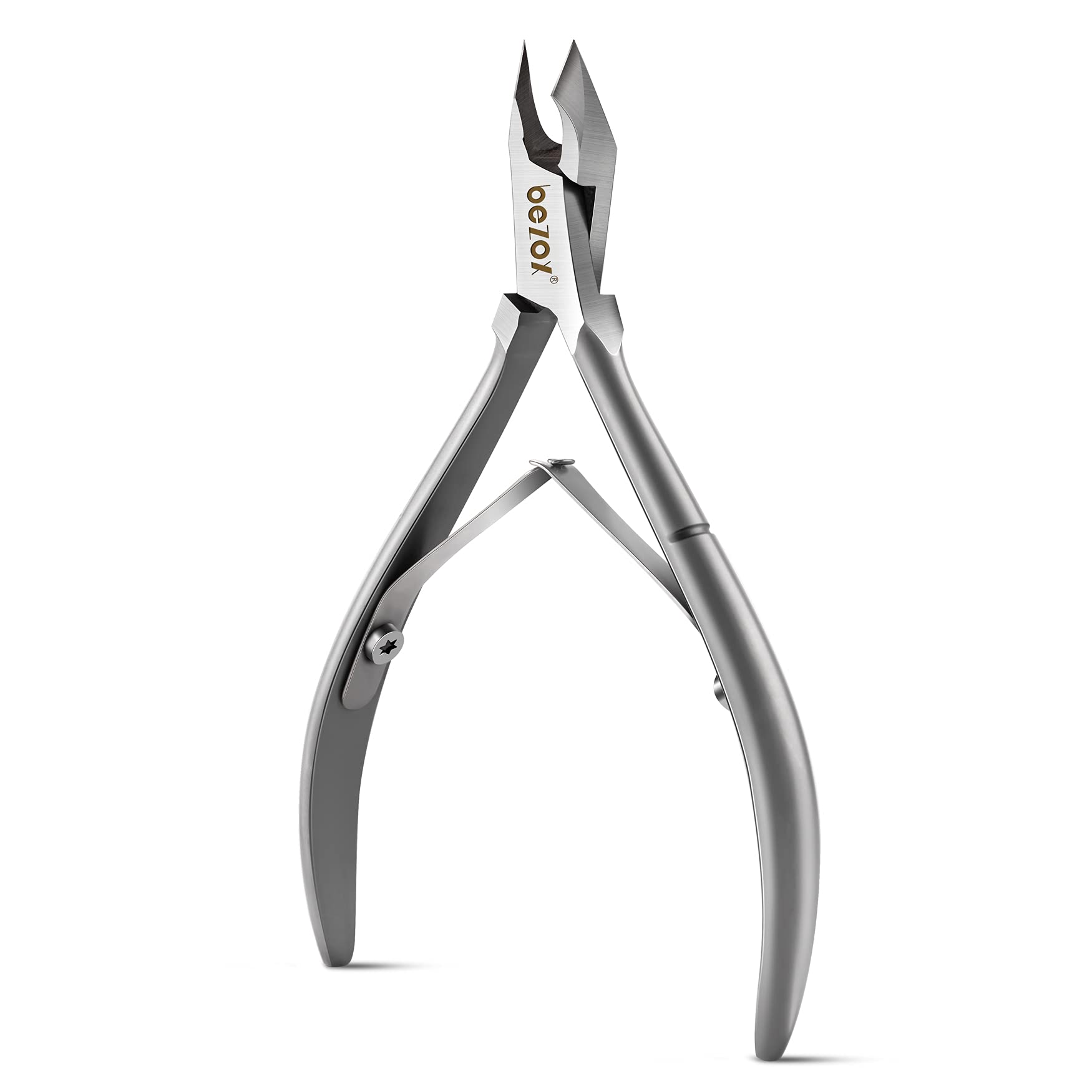 BEZOX Cuticle Clippers - Stainless Steel Professional Cuticle Cutter Cuticle Trimmers - Full Jaw Manicure Hangnail Clipper (6mm 