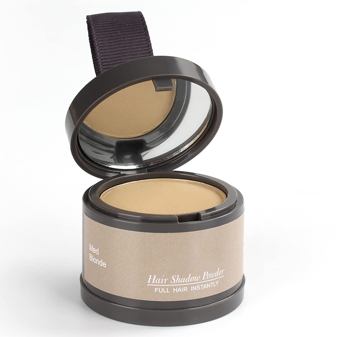 Hairline Powder(Medium Blonde) Hair Root Dye, Instantly Hair Color Shadow Cover Gray Hair Root, Hair Touch-Up, Thin Hair Powder