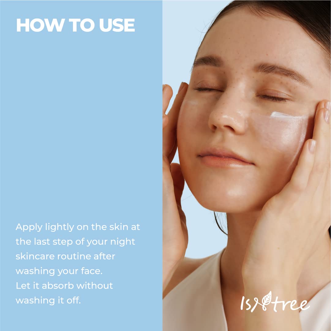 Isntree Hyaluronic Acid Water Sleeping Mask 100Ml 3.38 Fl.Oz | Moisturizing Gel Texture | Overnight Skincare | Gives Radiant Glo
